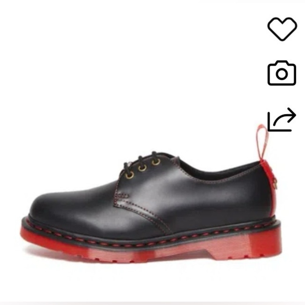 Dr. Martens Lunar New Year Black and Red 1461 Oxfords (Year of the Rabbit) - Picture 3 of 14